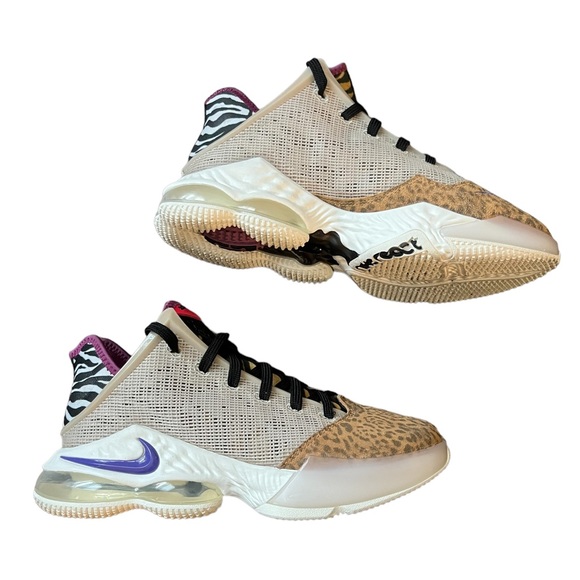 Nike LeBron 19 low safari sneakers basketball shoes  men's size 7.5 - Picture 7 of 8